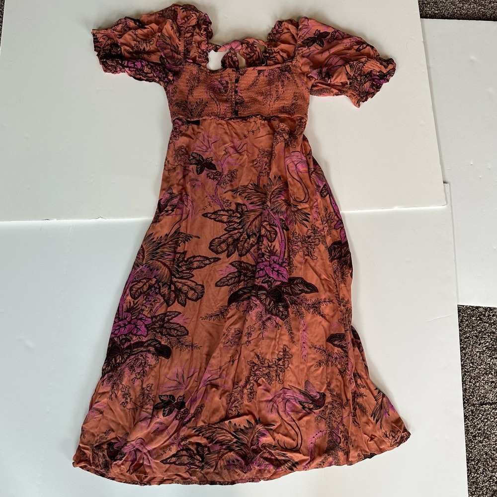 Anthropology Floral Maxi Dress